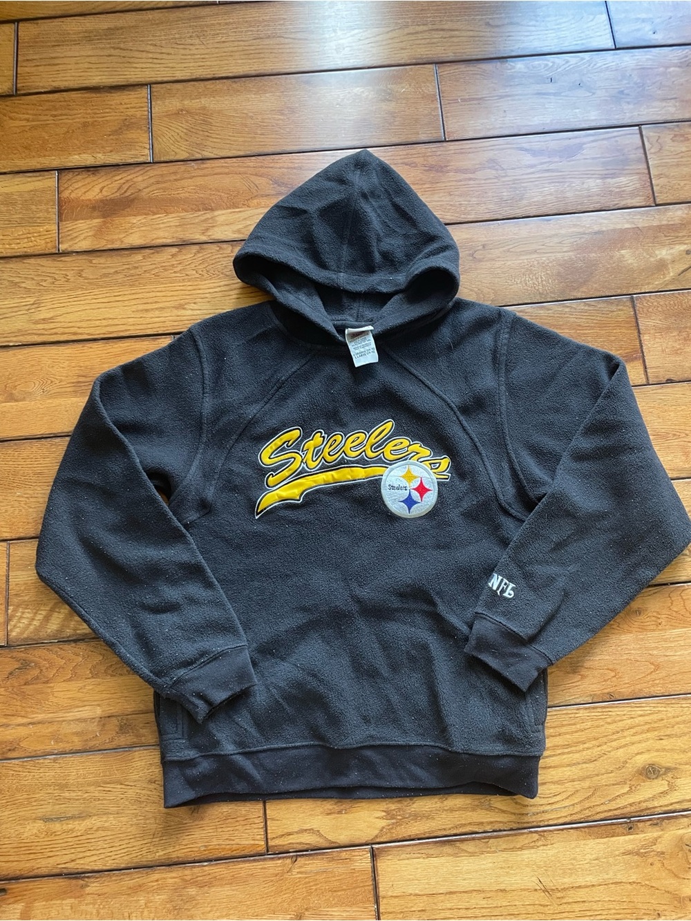 Steelers Black Crewneck fleece Hoodie Pullover